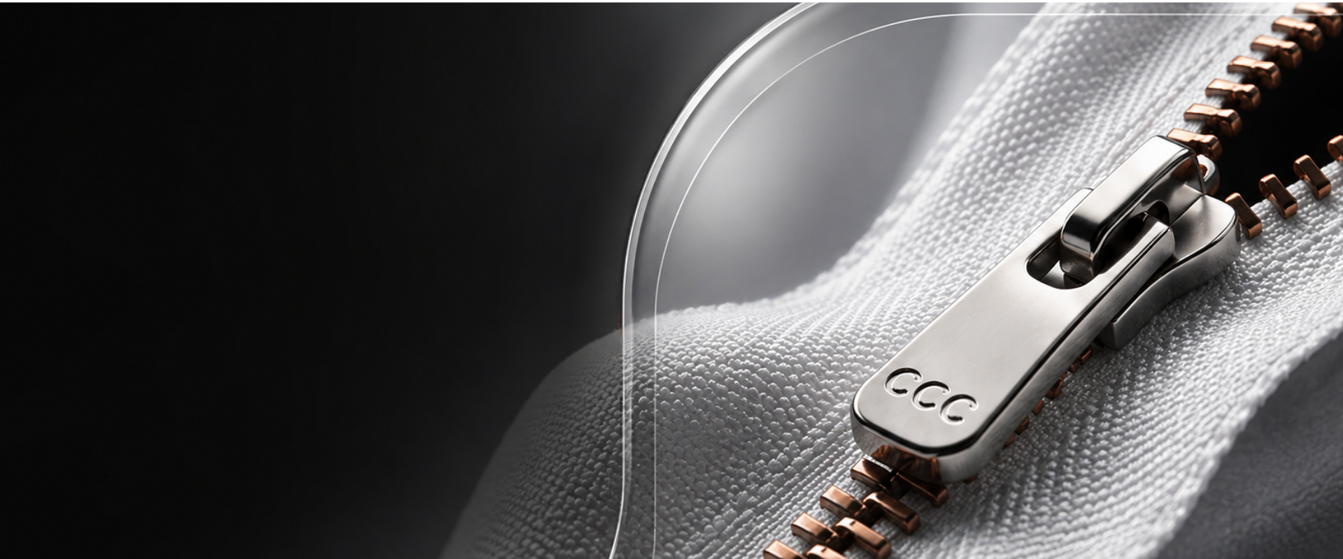 Zippers for garments, apparel and textile applications